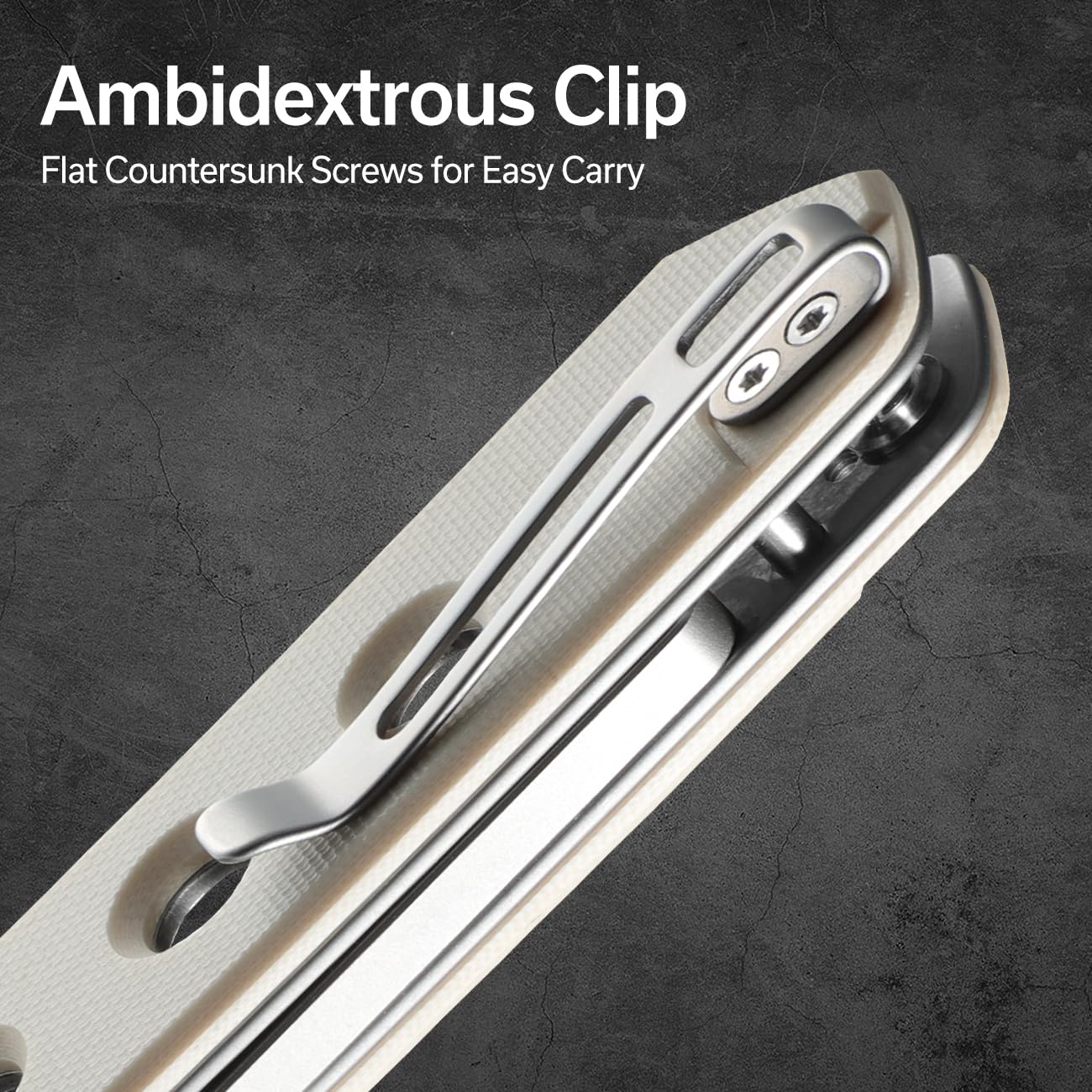 CIVIVI Vision FG Pocket Knife for EDC, Superlock Folding Knife with 3.54" Reverse Tanto